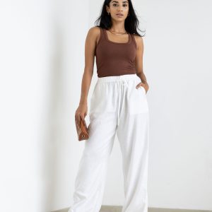 TARA PANTS- White