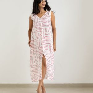 NURI DRESS-Pink Multi