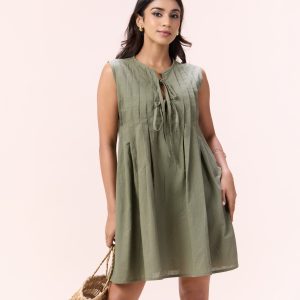 ZEYA DRESS- Olive